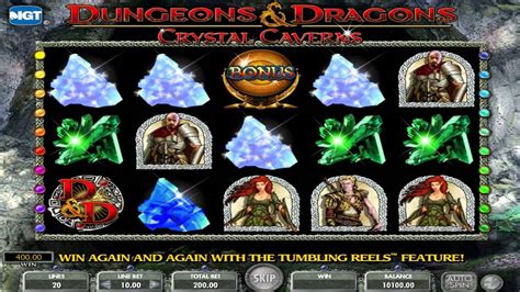 Dungeons and Dragons: Crystal Caverns Slot Machine .